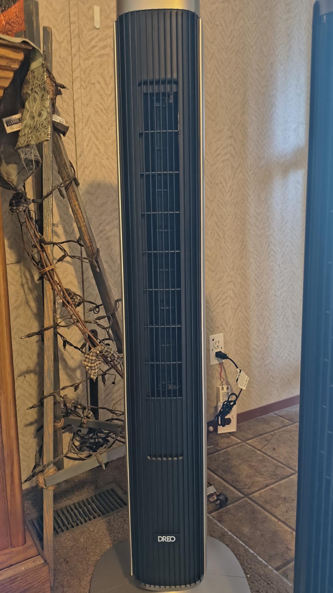DREO Tower Fan for Bedroom, 90° Oscillating Fans that Blow Cold Air | 26 ft/s Powerful Airflow, 28dB Quiet Fan, 5 Speeds, 4 Cooling Modes, 12H Timer, 40