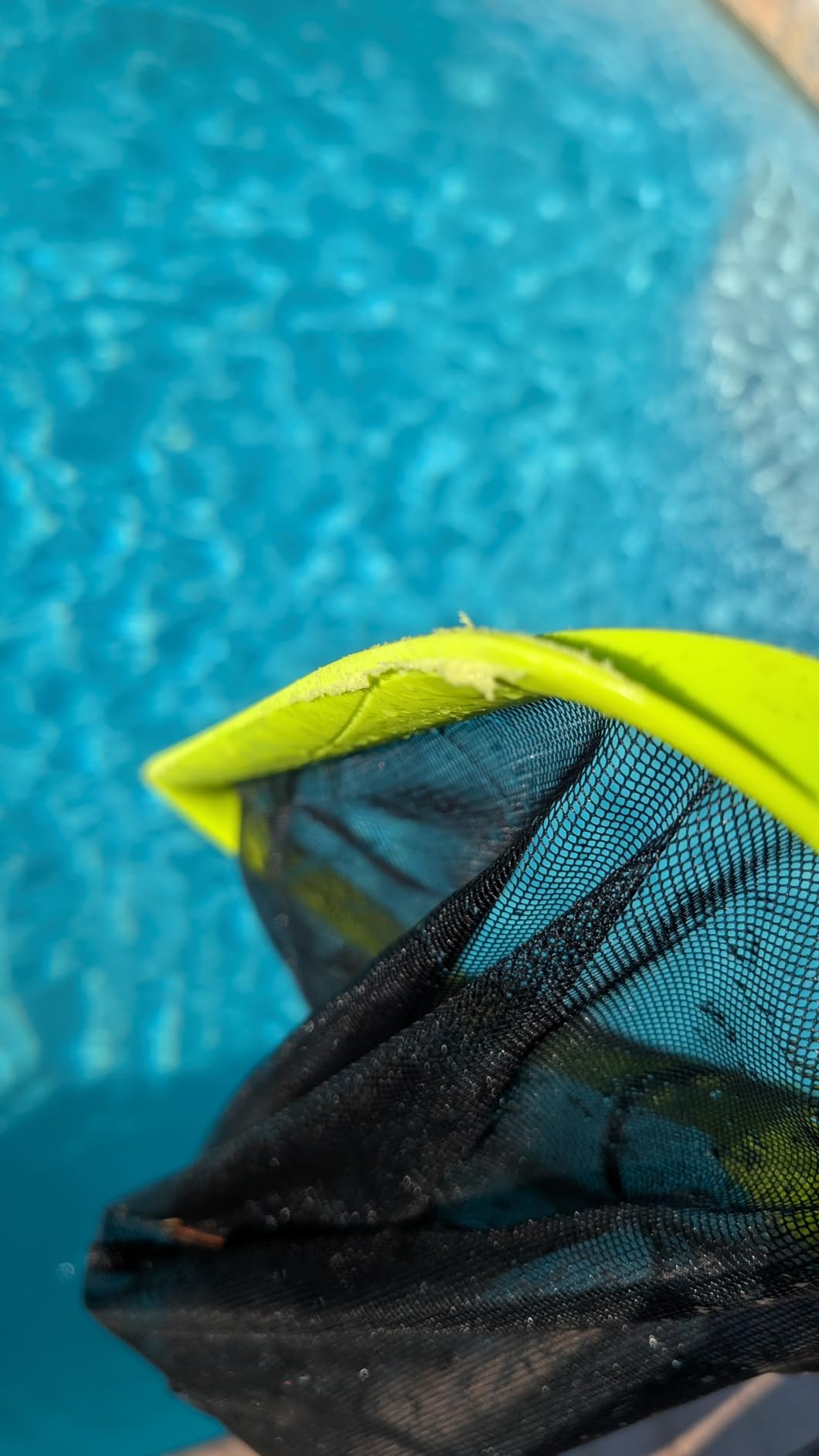 Sepetrel Swimming Pool Leaf Skimmer Net, Reinforced Frame Deep Rake Net customer photo 2
