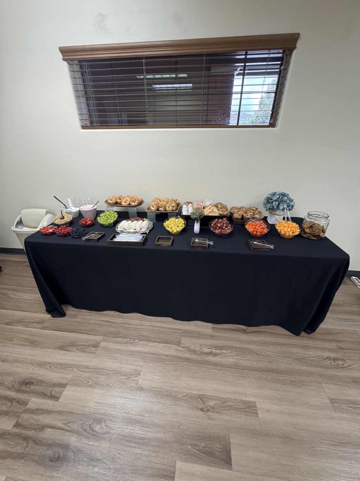 Wood Serving Tray with Handle, Set of 7 Nesting Rectangular Trays for Party customer photo 2