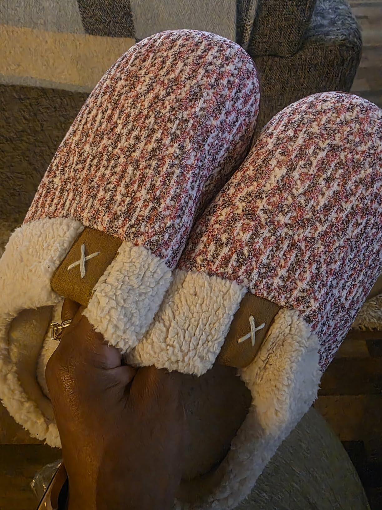 ULTRAIDEAS Women's Indoor Outdoor Slipper Memory Foam customer photo 1