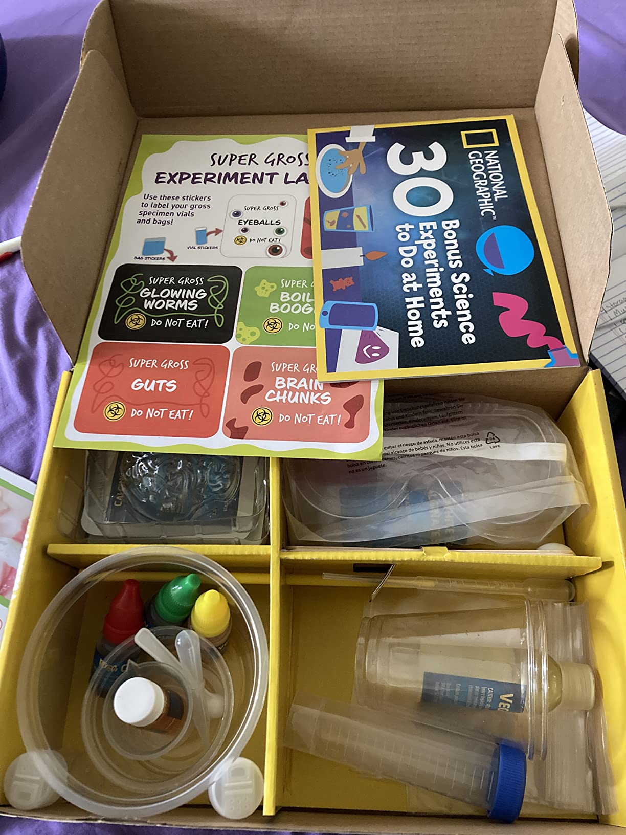 National Geographic Gross Science Kit with 45 Experiments for Kids 8-12 | Brain Dissection, Slime Making, Creepy STEM Projects, Chemistry Activities, Gross Science Experiments, Birthday Gift customer photo 2