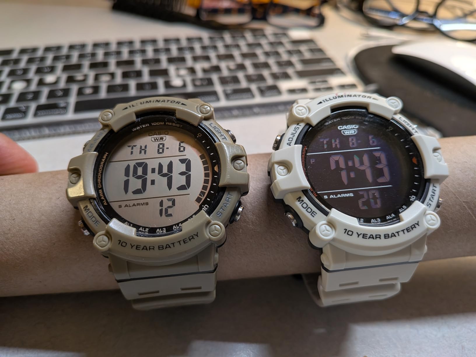 Casio Illuminator AE1500WH Series | 10-Year Battery | LED Backlight | 5-Alarms | 1/100 Sec Stopwatch | Men's Digital Watch customer photo 1