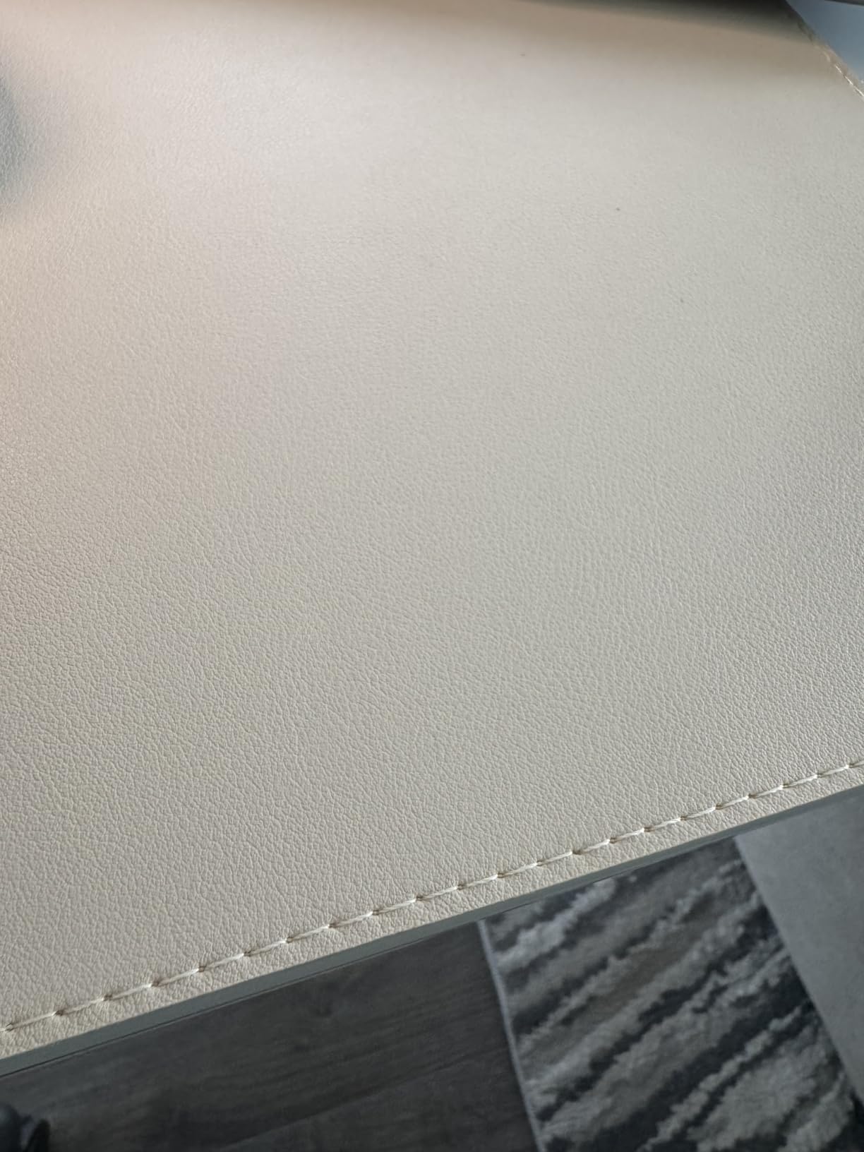 Desk Pad Blotter,Wolaile 36x17 in Large PU Leather Mouse Pad,Waterproof Non-Slip Writing Desktop Protector Mat,Office Desk Accessory,Brown customer photo 1