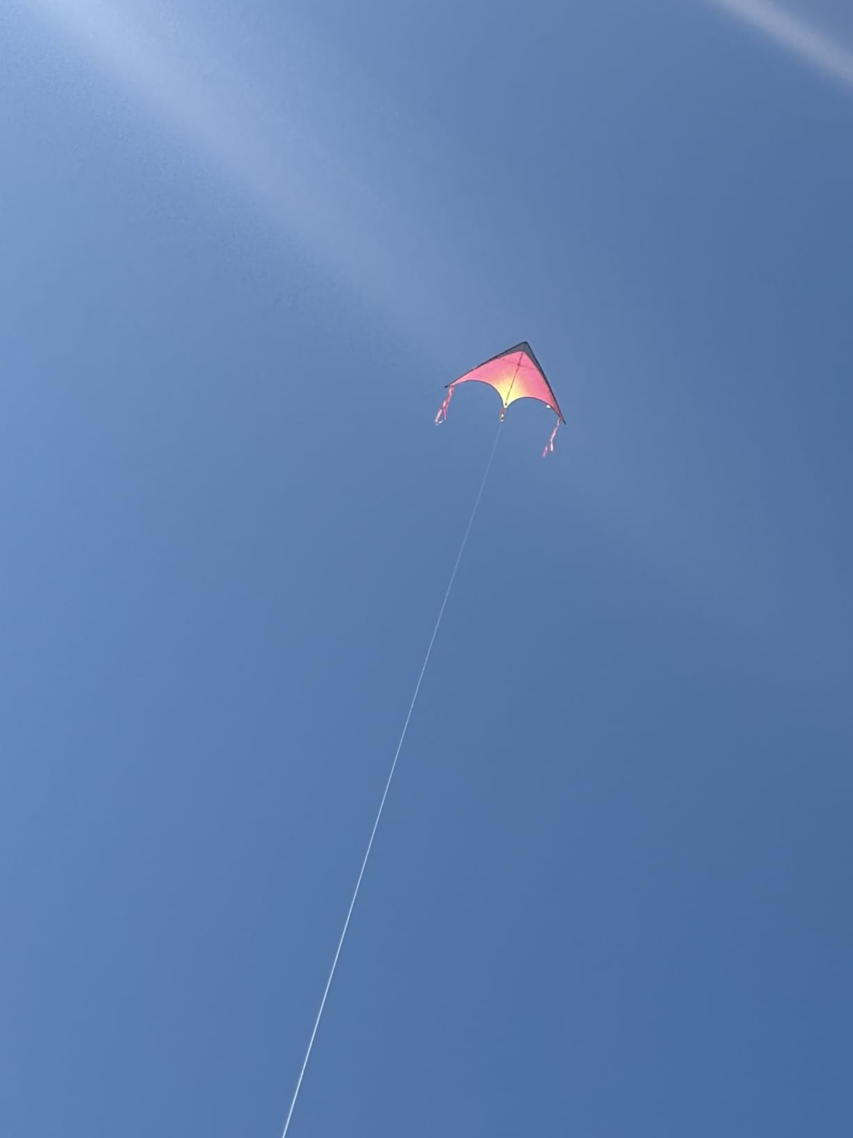 JOYIN 3 Packs Large Delta Kite Gradient Rainbow, Easy to Fly Huge for Kids and Adults, Large Delta Beach Kite for Outdoor Games and Activities customer photo 2