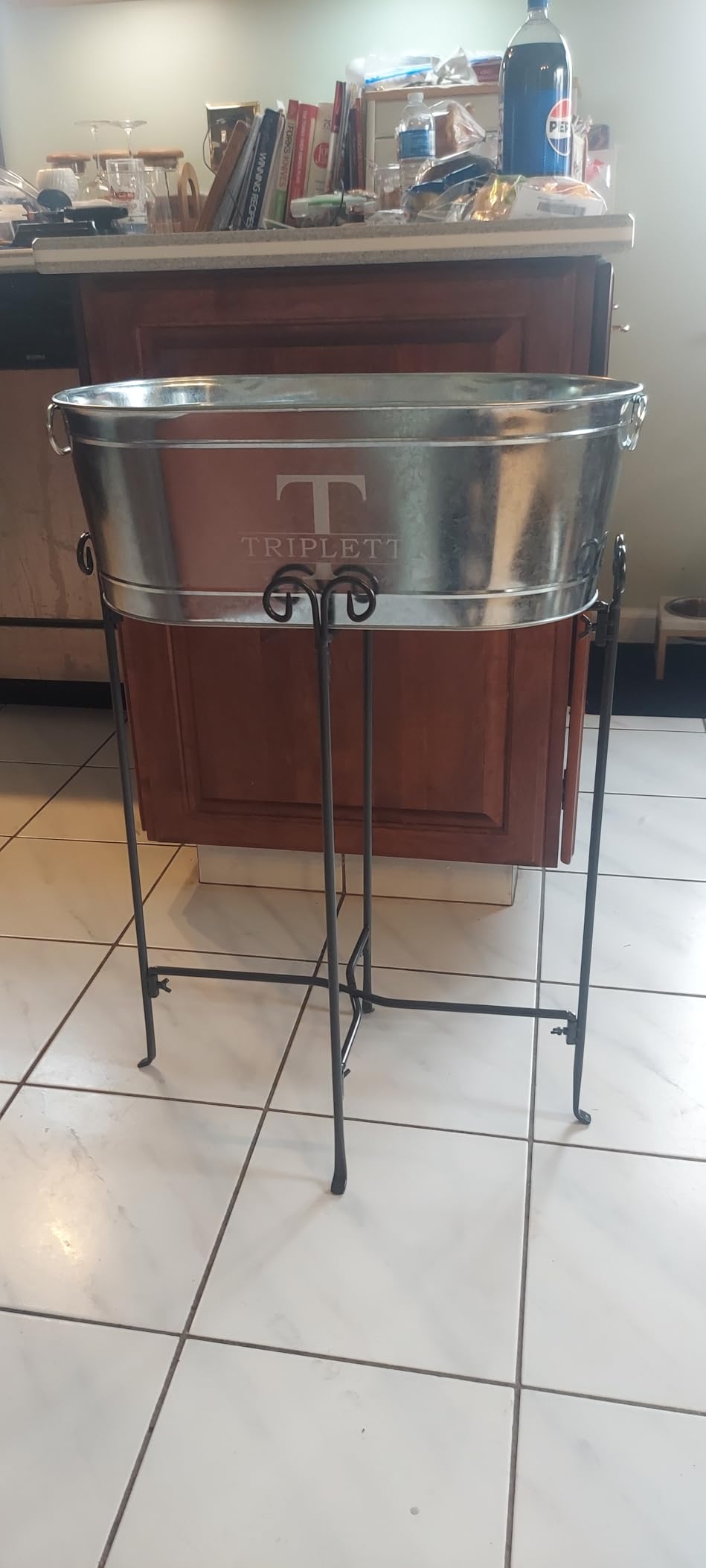 Let's Make Memories Personalized Beverage Tub - Custom Beverage Tub - Customize With Name & initial - Galvanized Drink Tub - 20 ¾