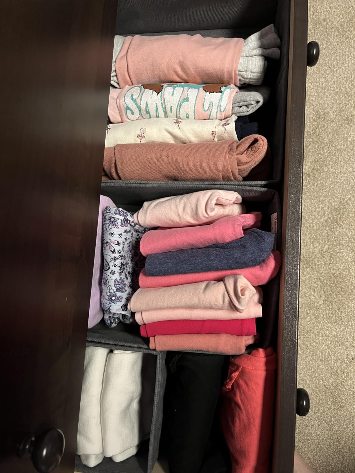 Drawer Organizer Clothes Set of 12 White-Grey - Dresser Organizer For Nursery, Bedroom, Closet - Perfect Baby Clothes Organizer and Storage & General Nursery Organization or Dresser Drawer Organizers customer photo 1