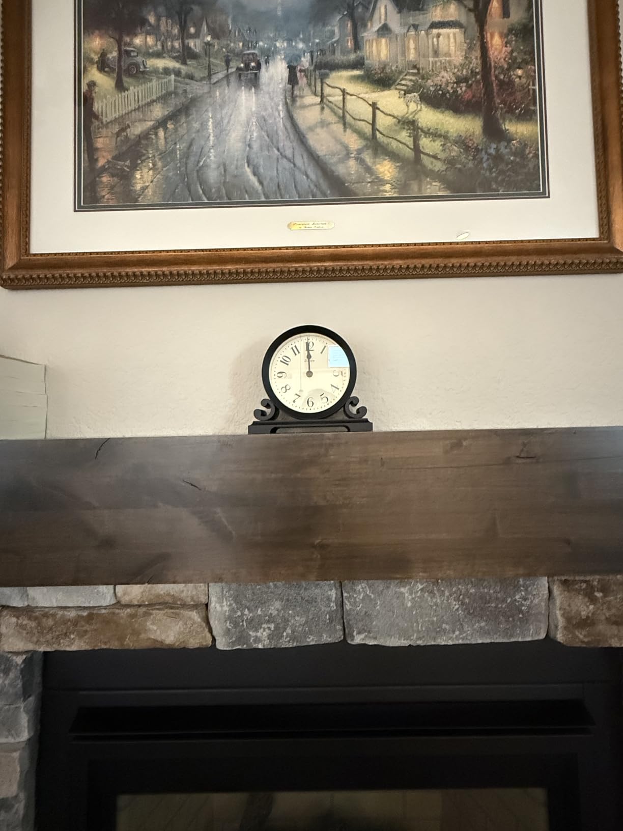 JONES CLOCKS® Saloon Mantel Clock | Small Double Scroll Design | Pale Blue customer photo 1