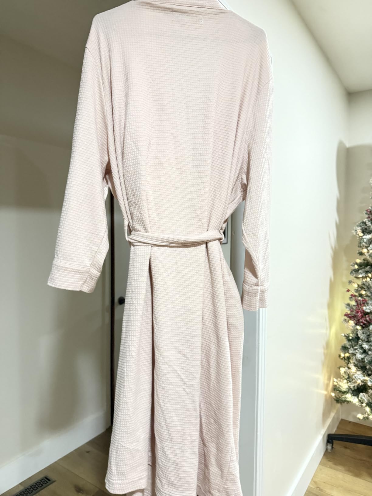 Women's Lightweight Waffle Full-Length Bath Robe (Available in Plus Size) customer photo 1