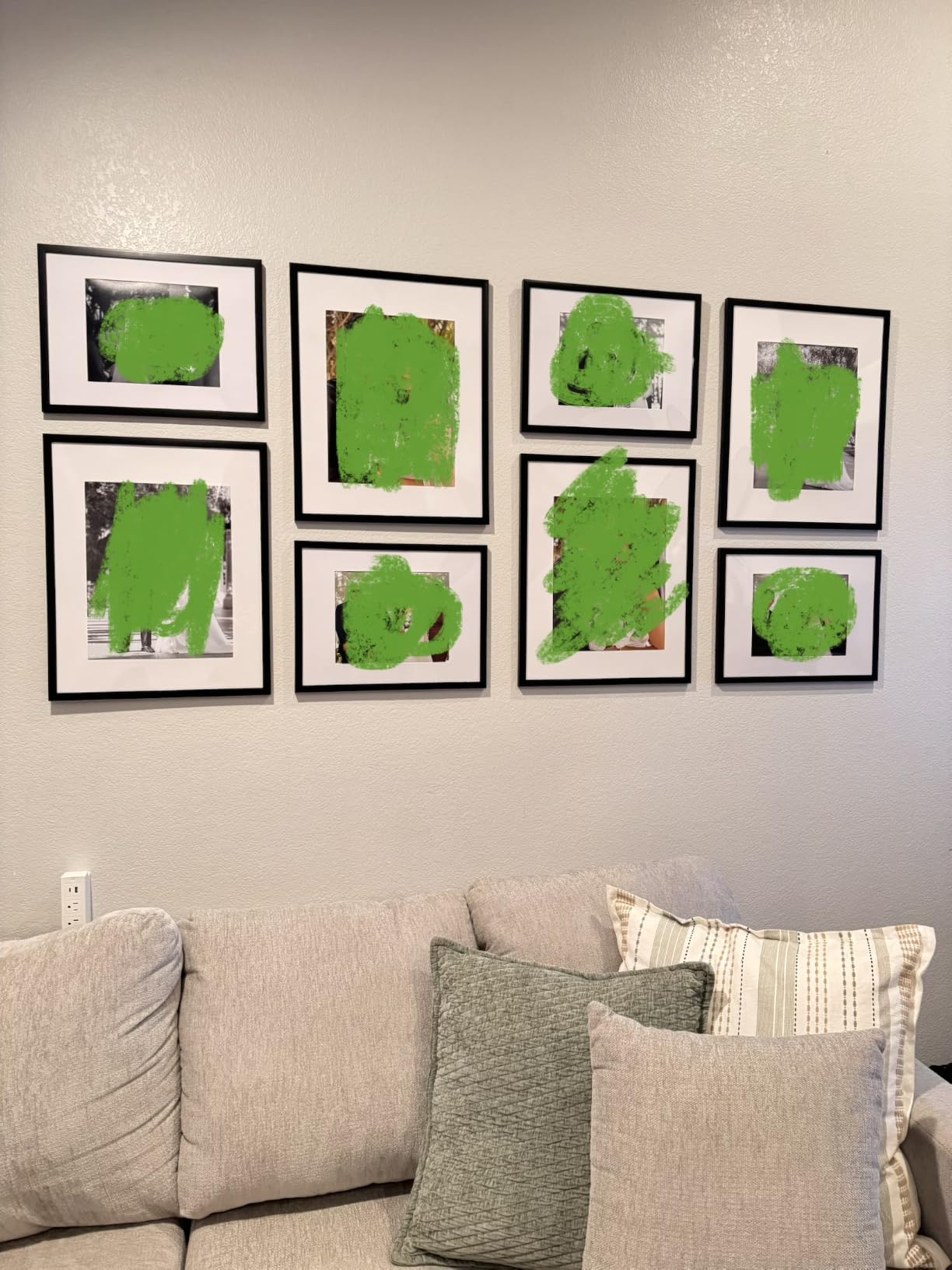 upsimples 8x10 Picture Frames, Gallery Wall Frames Set of 5, Black customer photo 2