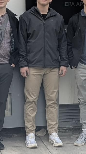 33,000ft Men's Hooded Fleece Lined Rain Shell Jacket Waterproof Lightweight customer photo 1