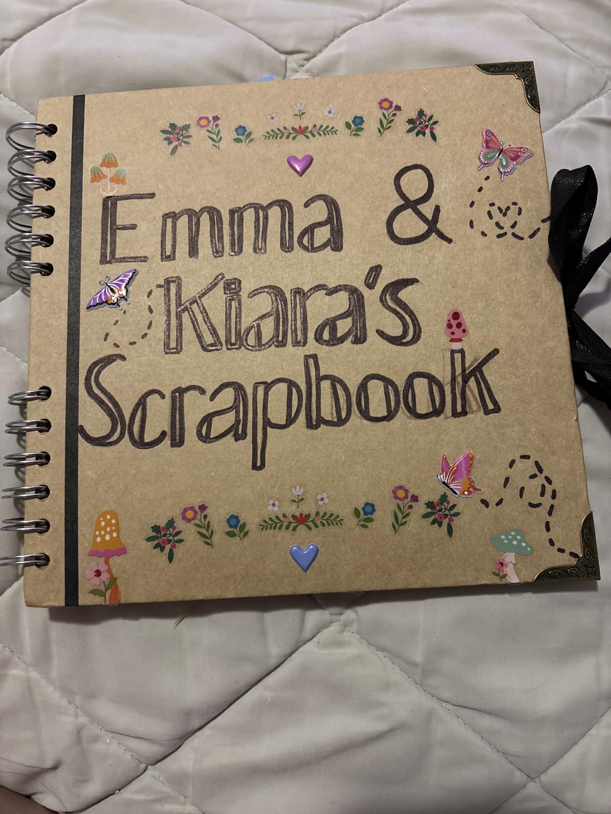 Bstorify Scrapbook Album 60 Pages (8 x 8 Inch) Brown Photo Album Scrap Book customer photo 2