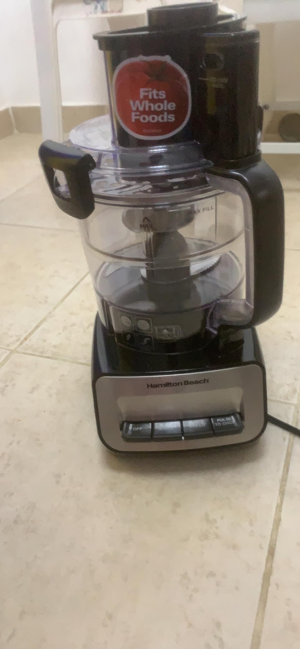 Hamilton Beach Stack & Snap 14 Cup Food Processor and Vegetable Chopper | Dishwasher Safe Stainless Steel Blades | 3-Speed 500 Watt Motor | Includes 4-Cup Mini Food Processor Bowl | Black | 70585 customer photo 2