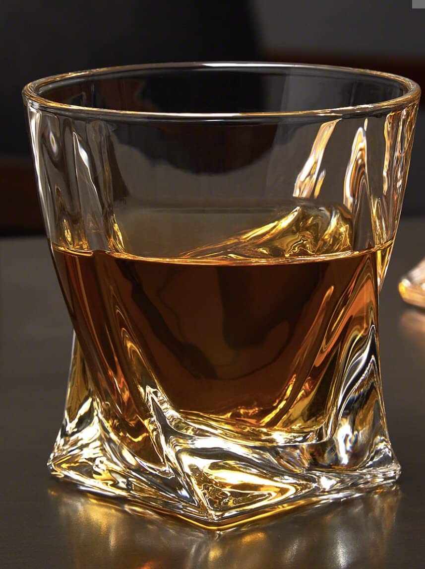 KITNATS Old Fashioned Whiskey Glasses 10 OZ Rocks Glasses Set of 4, Gift Box - Barware For Bourbon, Scotch, Rum glasses for Men Women customer photo 1