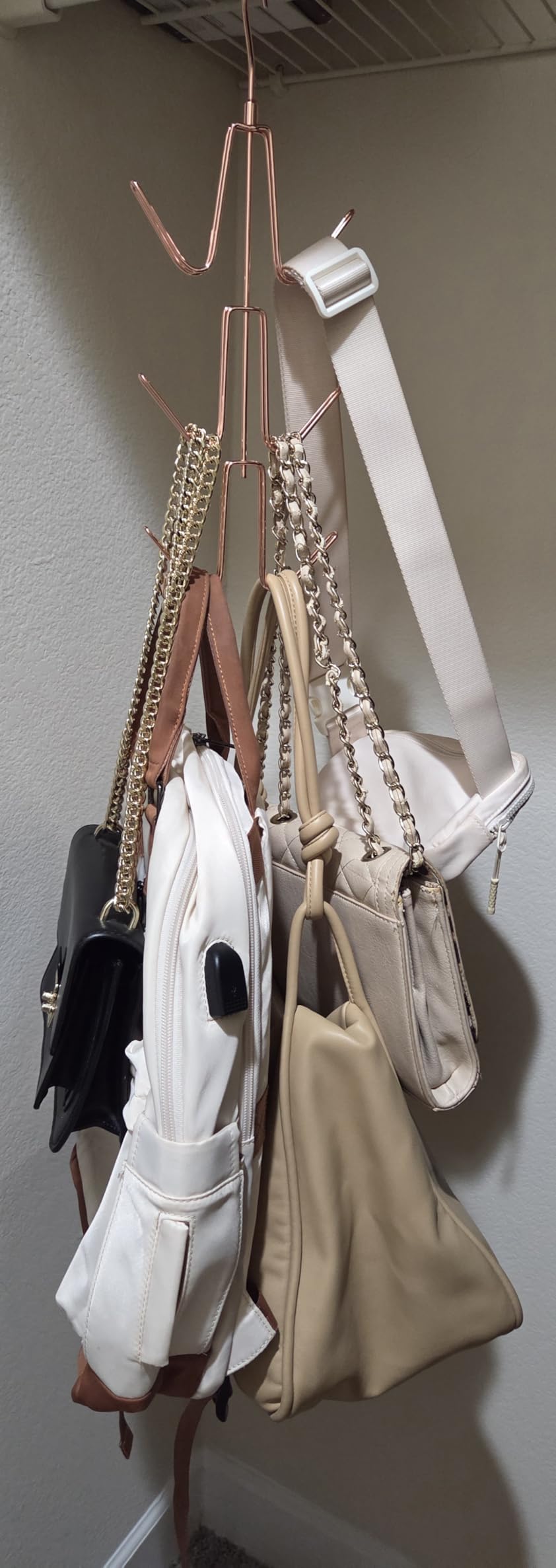 ZEDODIER 2 Pack Purse Hanger, Purse Organizer for Closet, Holds 12 Bags customer photo 1