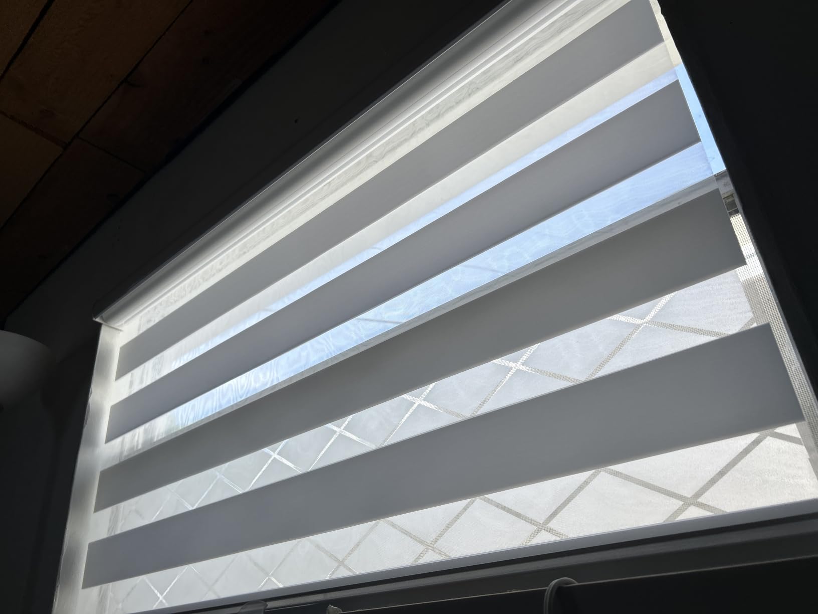 Persilux Cordless Zebra Blinds for Windows Free-Stop Roller Windows Shades (24