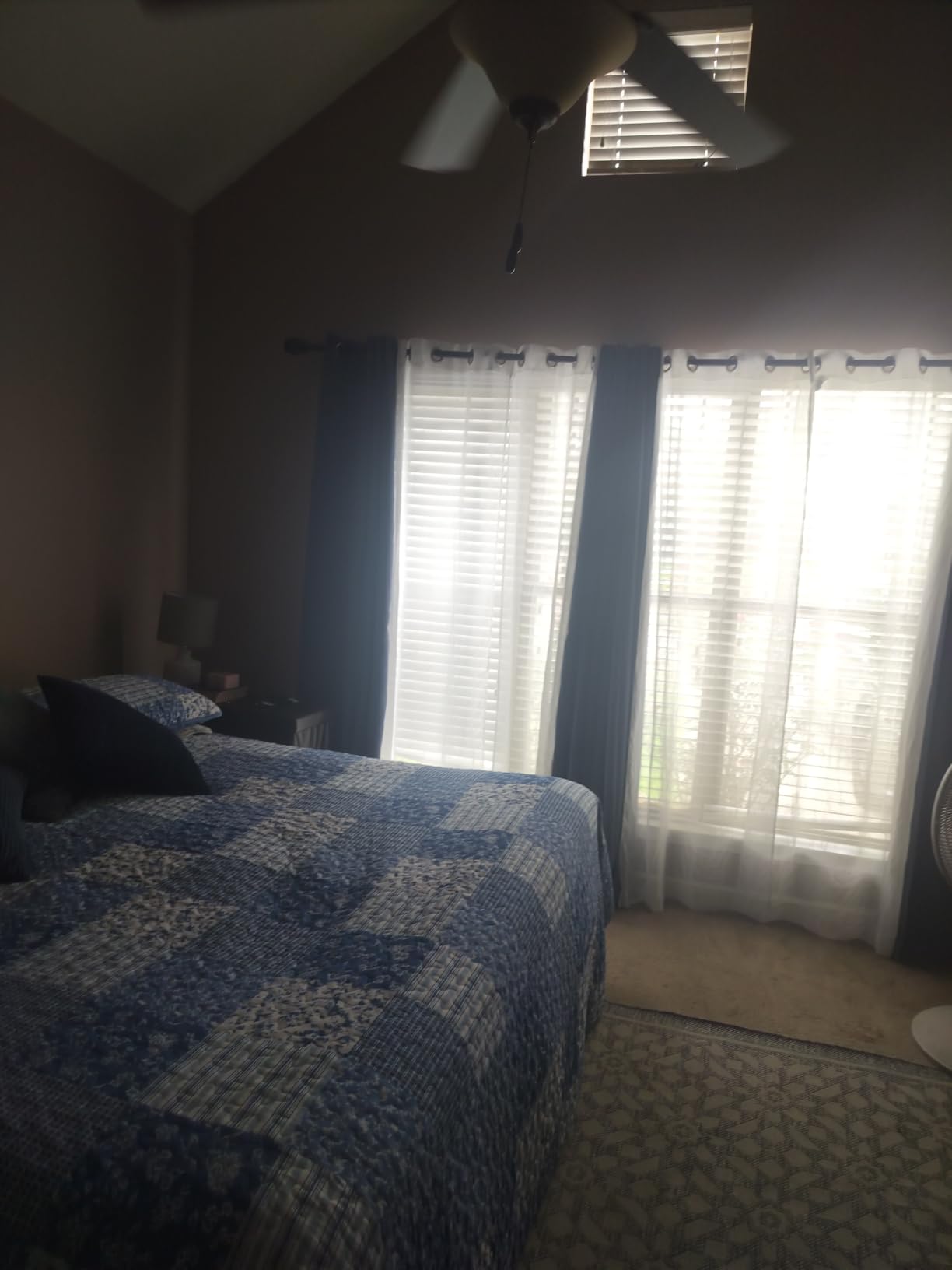 NICETOWN Stone Blue Blackout Curtains 84 Inches Long, W52xL84, 2 Panels | Thermal Insulated Grommet Room Darkening Window Treatments Sound Reducing Drapes for Bedroom/Living Room customer photo 2