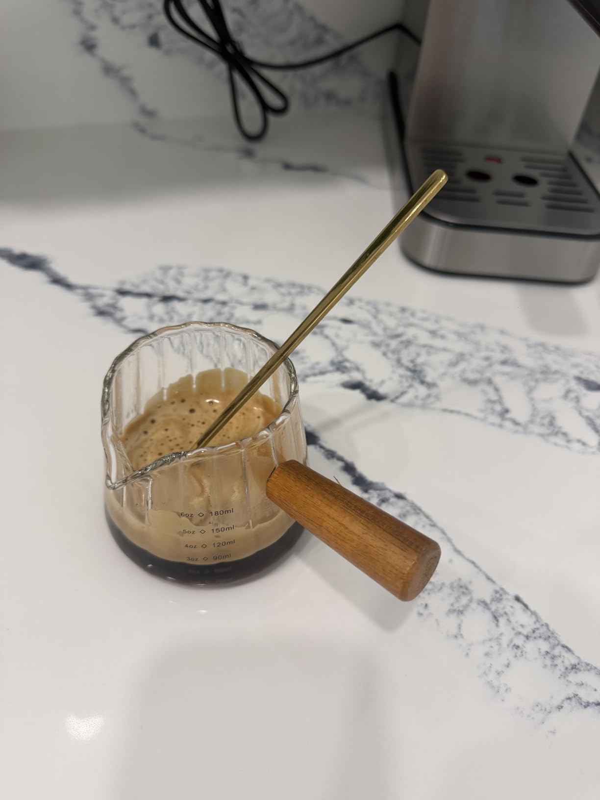 4 PCS 6.7 Inches Coffee Spoons, Stirring Spoons, Tea Spoons Long Handle, Teaspoons, Gold Spoons, Ice Tea Spoons, Long Spoons for Stirring, Espresso Spoons Stainless Steel customer photo 1