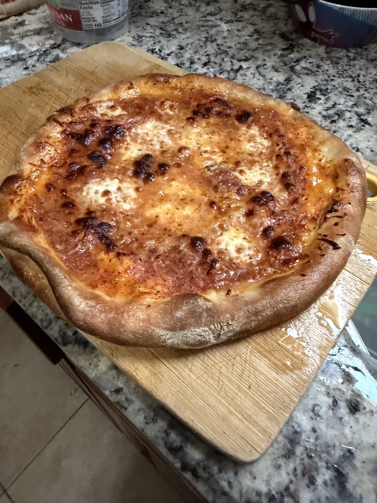 Hans Grill Pizza Stone PRO XL, Rectangular Baking Stone with Aluminium Peel, 15 x 12 Inch Cordierite customer photo 1