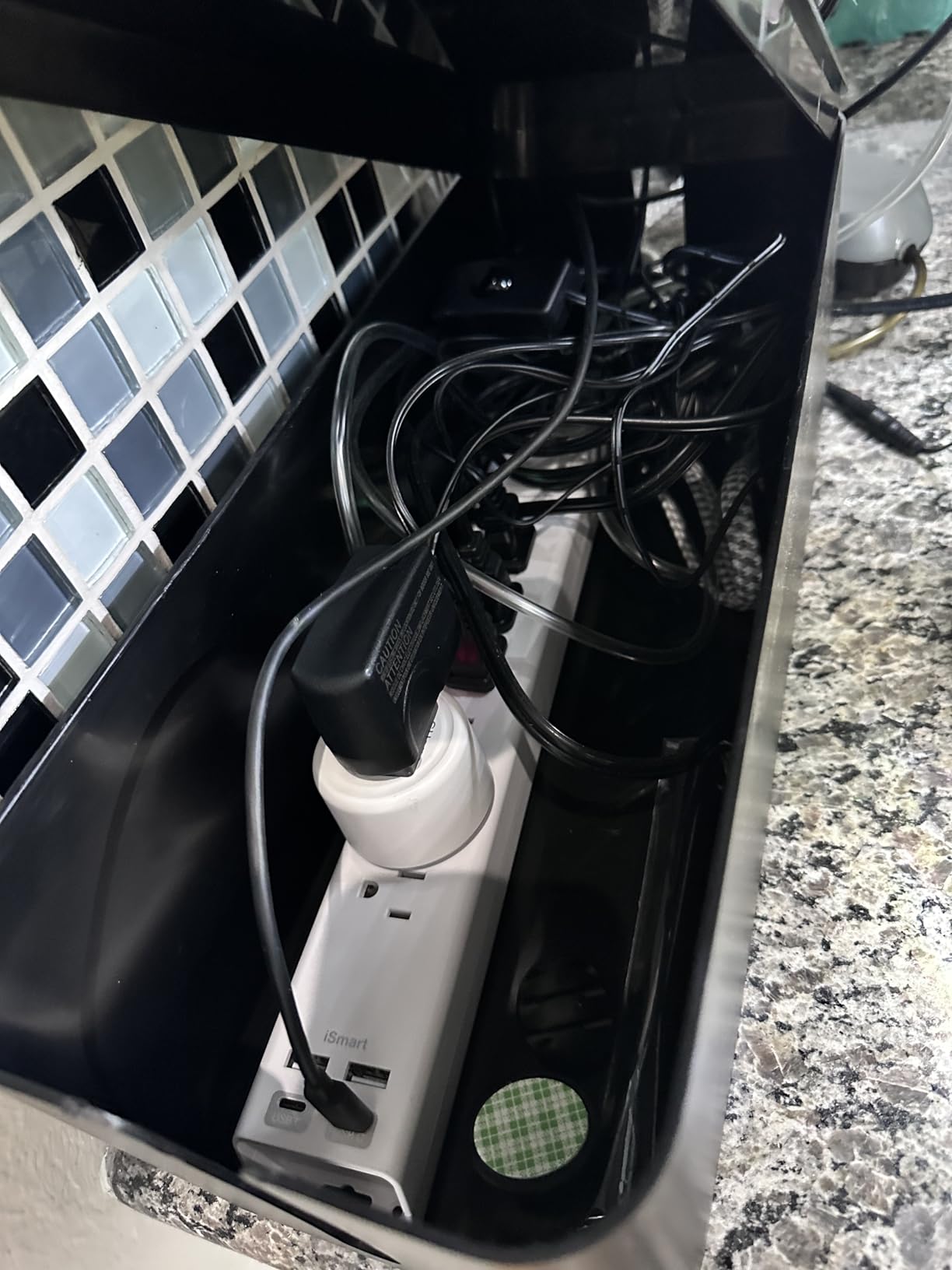 Cable Management Box, Large Cord Organizer Box to Hide Power Strip customer photo 2