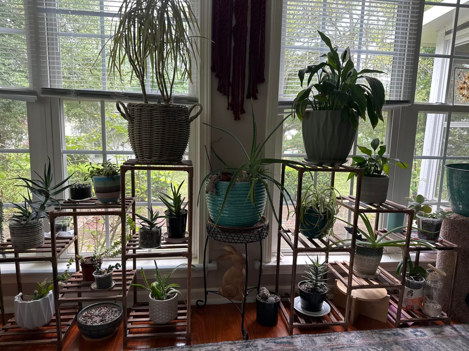 Bamworld Plant Stand Indoor Plant Shelf Outdoor Wood Plant Rack customer photo 1