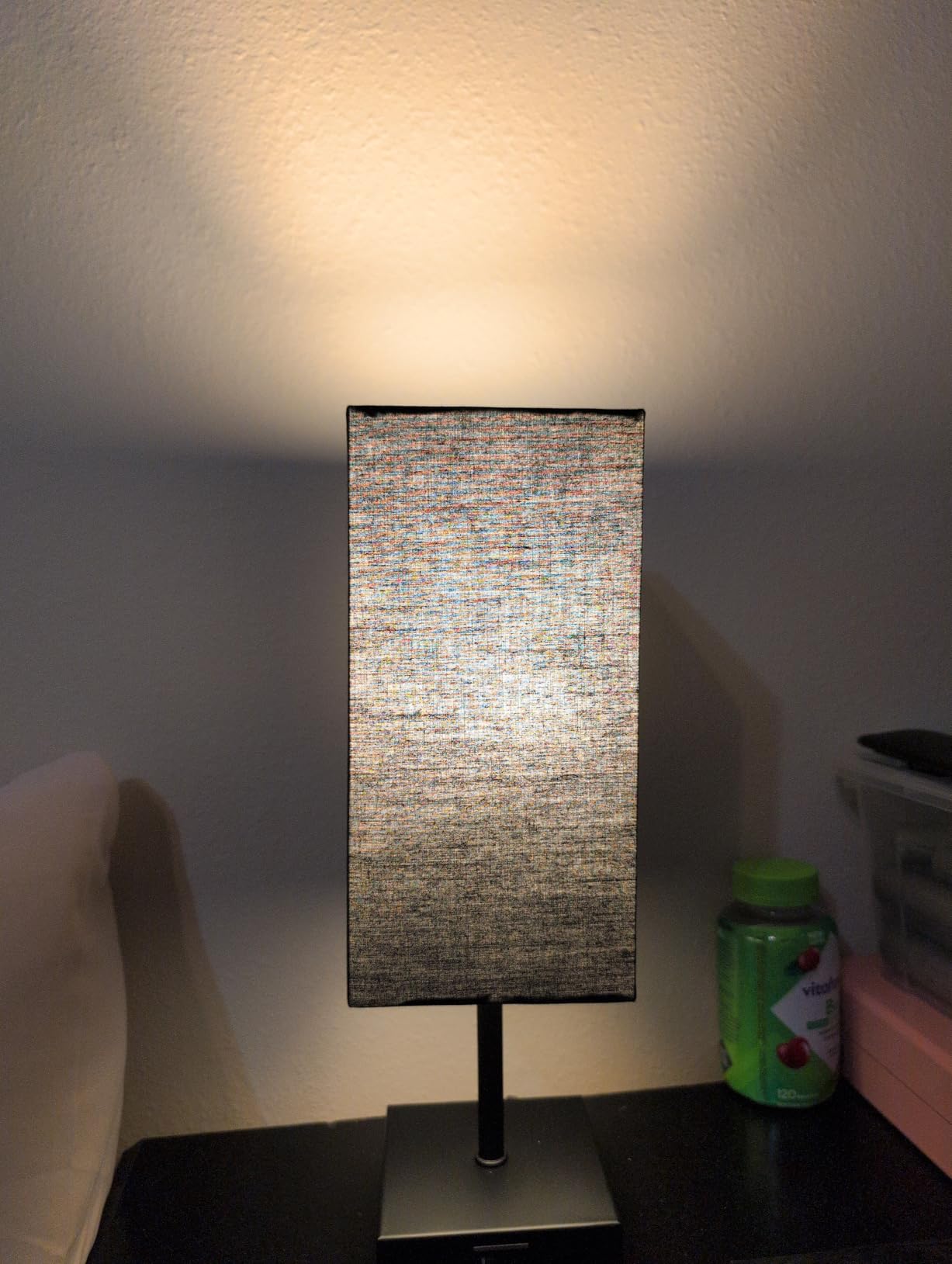 Bedside Table Lamp for Bedroom with 2 USB Ports, 14-Inch, Black customer photo 2