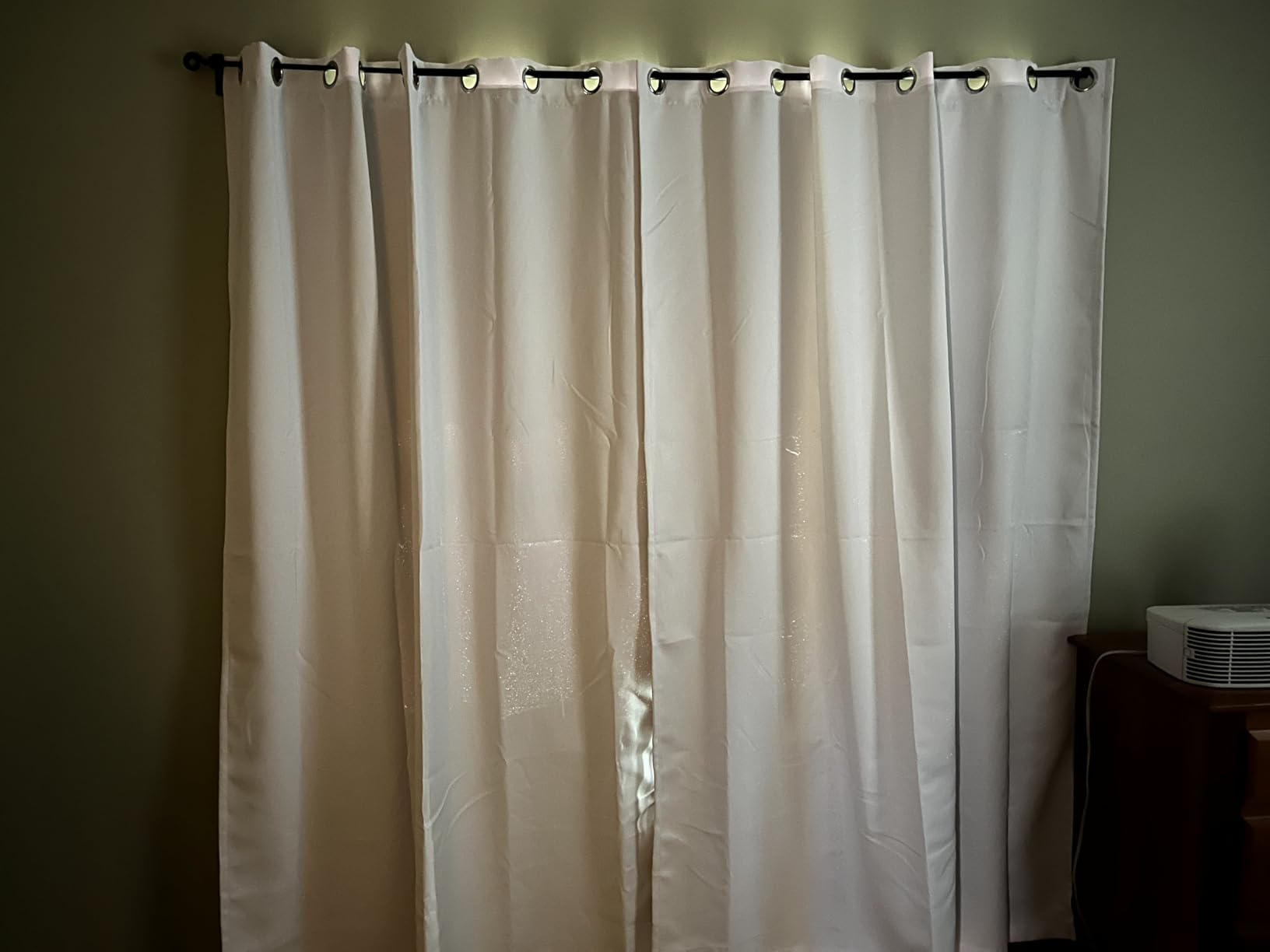 BGment White Blackout Curtains 63 Inch Long - 2 Panels | Black Out Curtains for Bedroom, Thermal Insulated, Grommet, Total Room Darkening, Window Drapes, 42 x 63 Inch customer photo 1