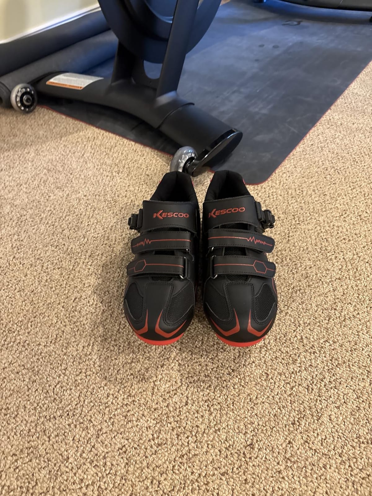 KESCOO Unisex Cycling Shoes Compatible with Peloton Indoor Road Bike customer photo 1