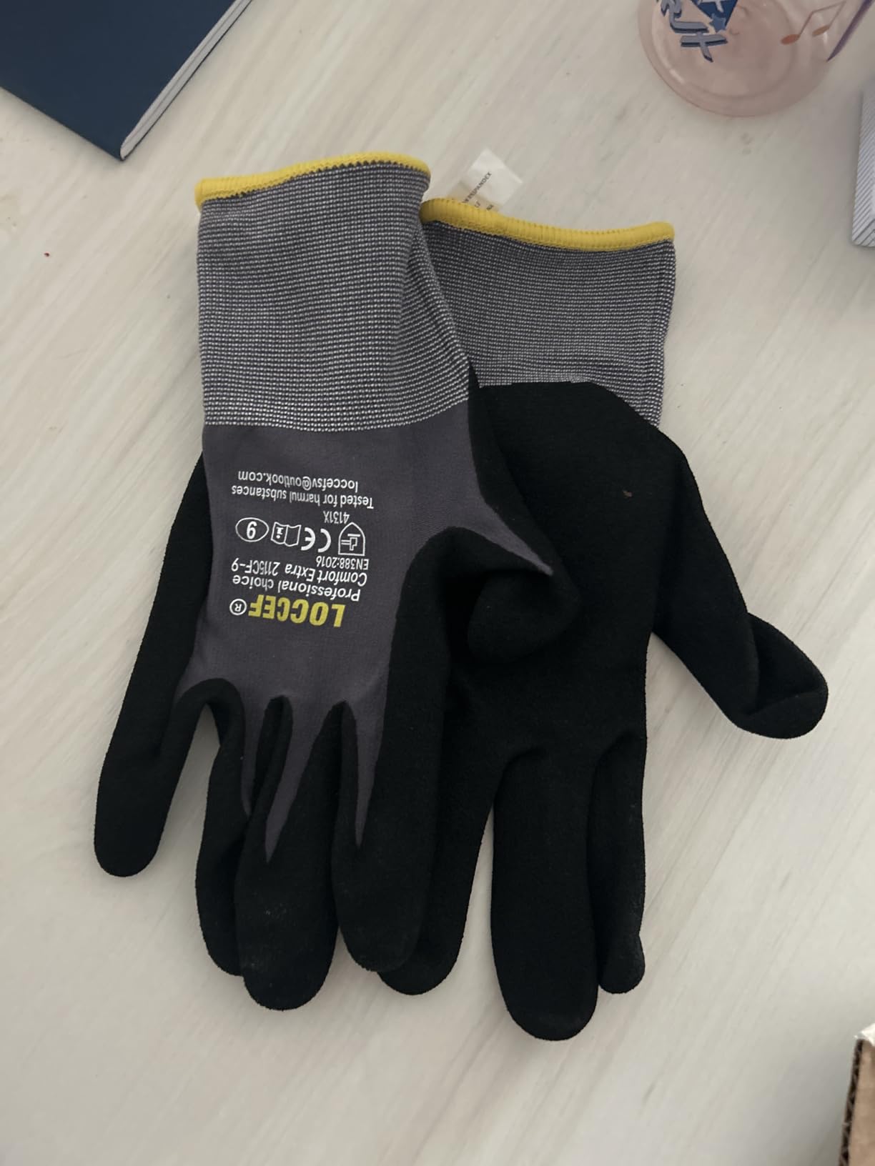 LOCCEF MicroFoam Nitrile Coated Safety Work Gloves customer photo 1
