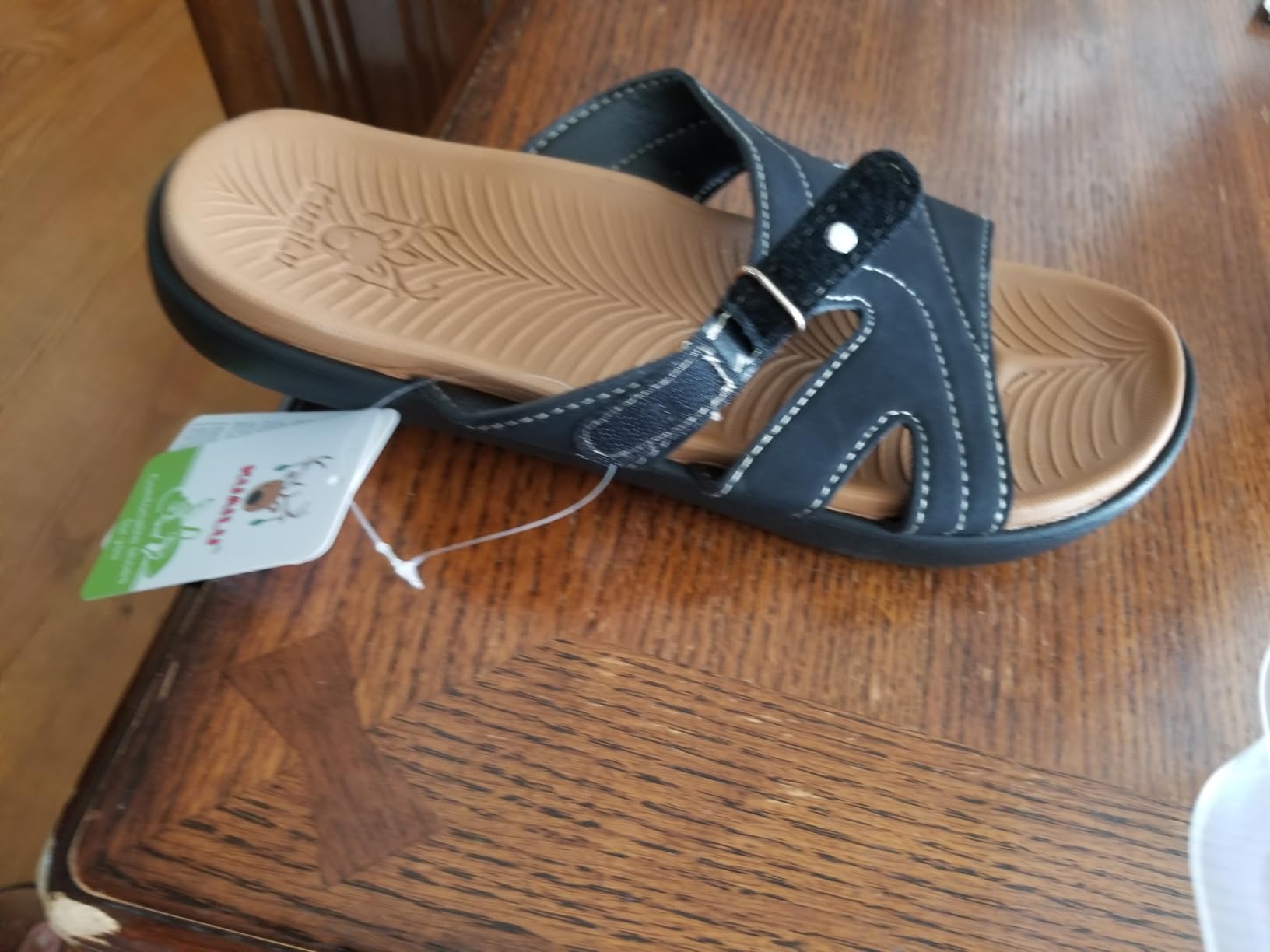 KuaiLu Womens Fashion Orthotic Slides Arch Support Slip On Walking Sandals customer photo 1