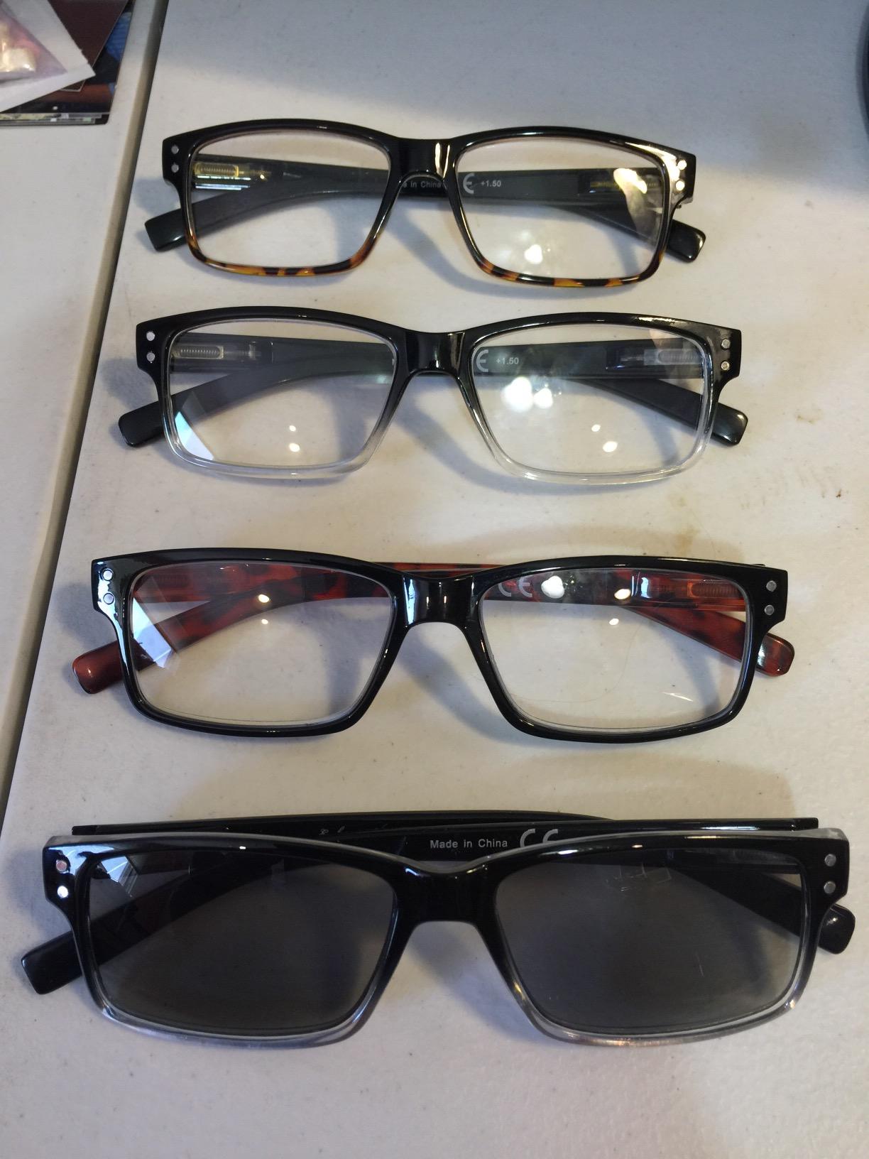 Eyekepper 1.5 Reading Glasses, Men, for +1.50 Magnification, Readers 5pack customer photo 1