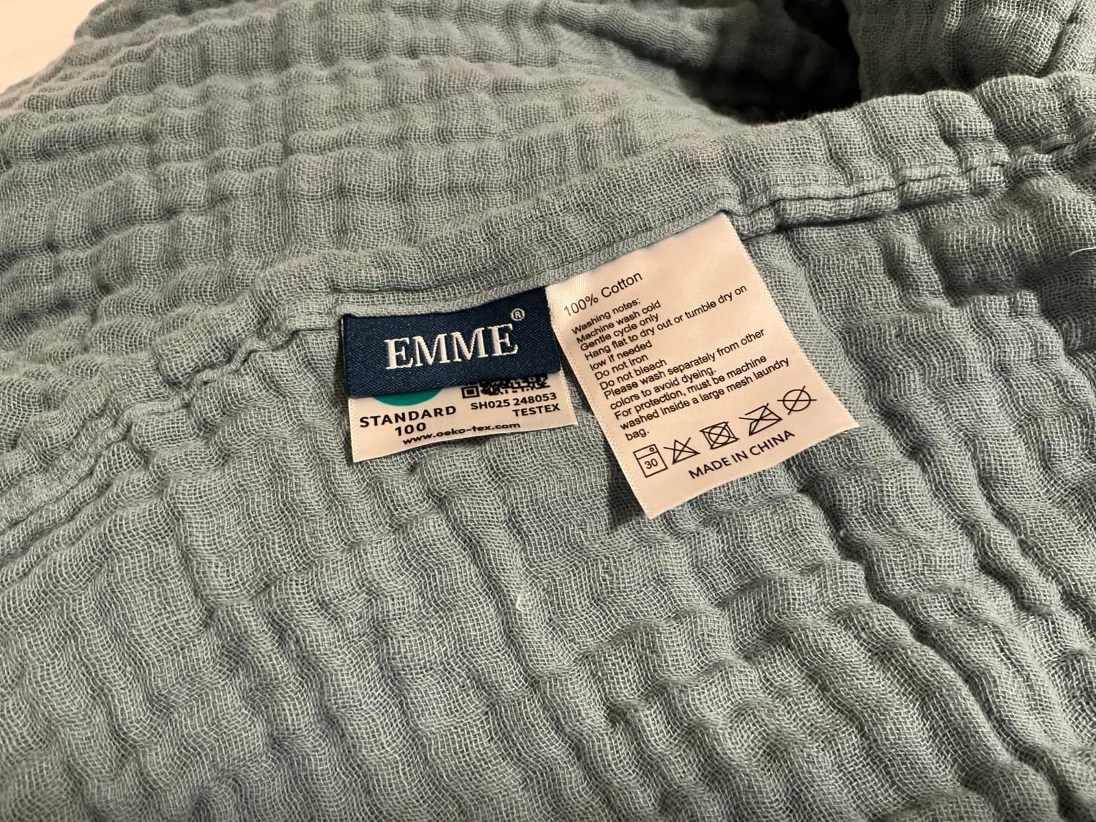 EMME Muslin Throw Blanket for Adults 100% Cotton Blankets for Couch 4-Layer Summer Breathable Gauze All Season Soft and Lightweight Pre-Washed (Teal, 50