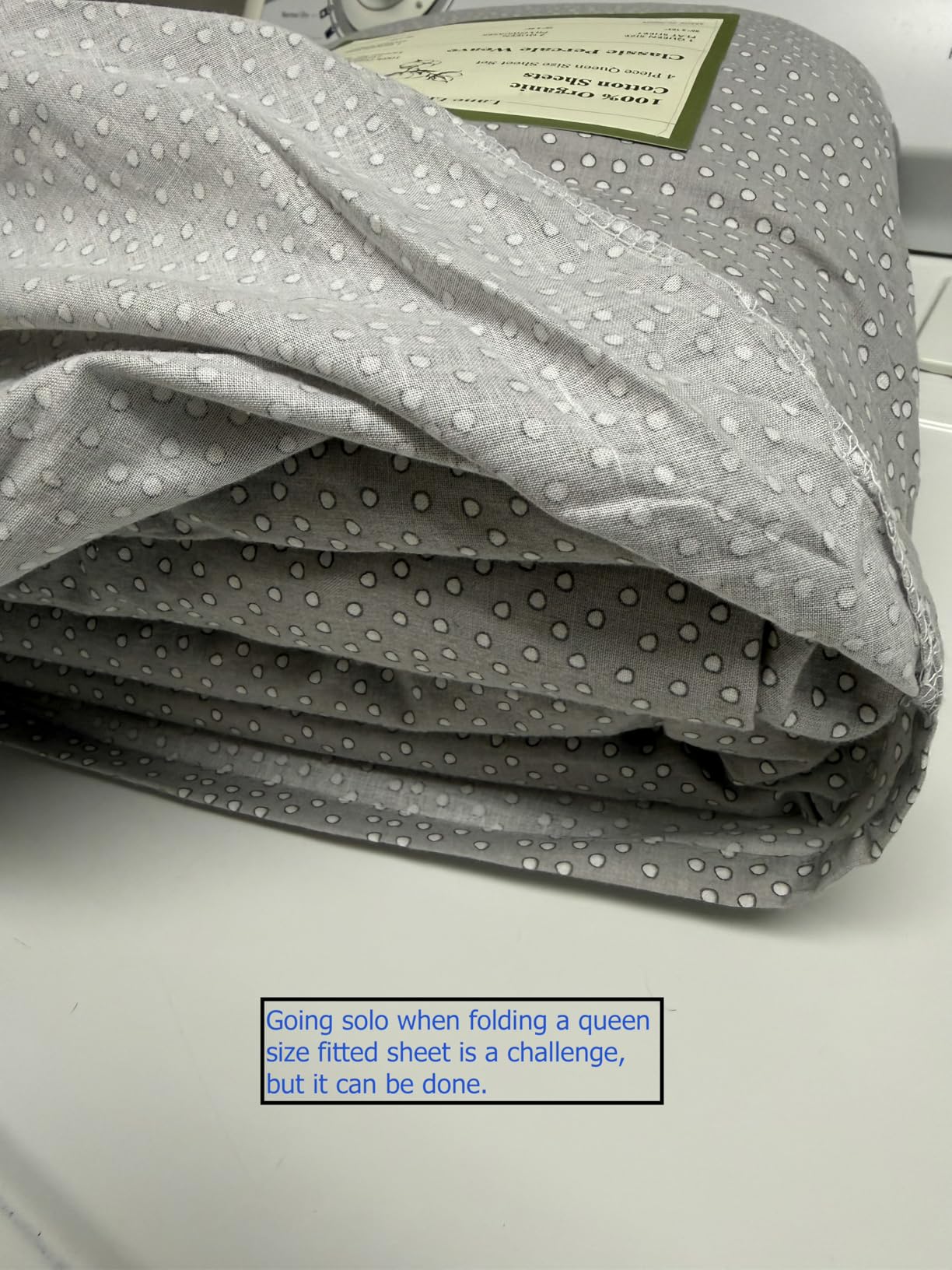 LANE LINEN King Sheets 100% Organic Cotton 4pc Percale Cooling Soft - White customer photo 1