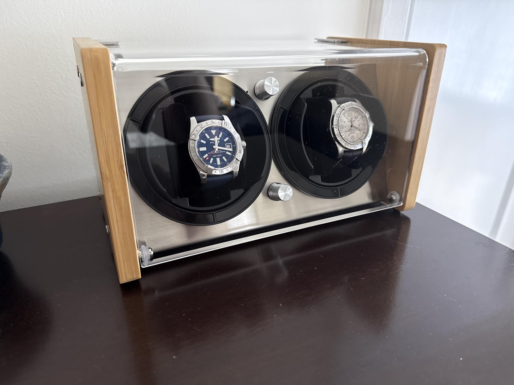 Watch Winder Smith Bamboo Single/Dual Watch Winder for Automatic Watches customer photo 1