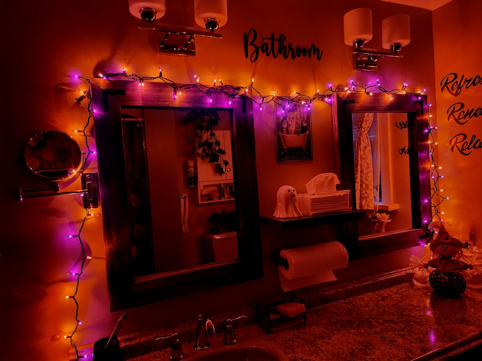 Minetom Halloween String Lights Outdoor 100 Count 20 Feet Incandescent Bulb customer photo 1
