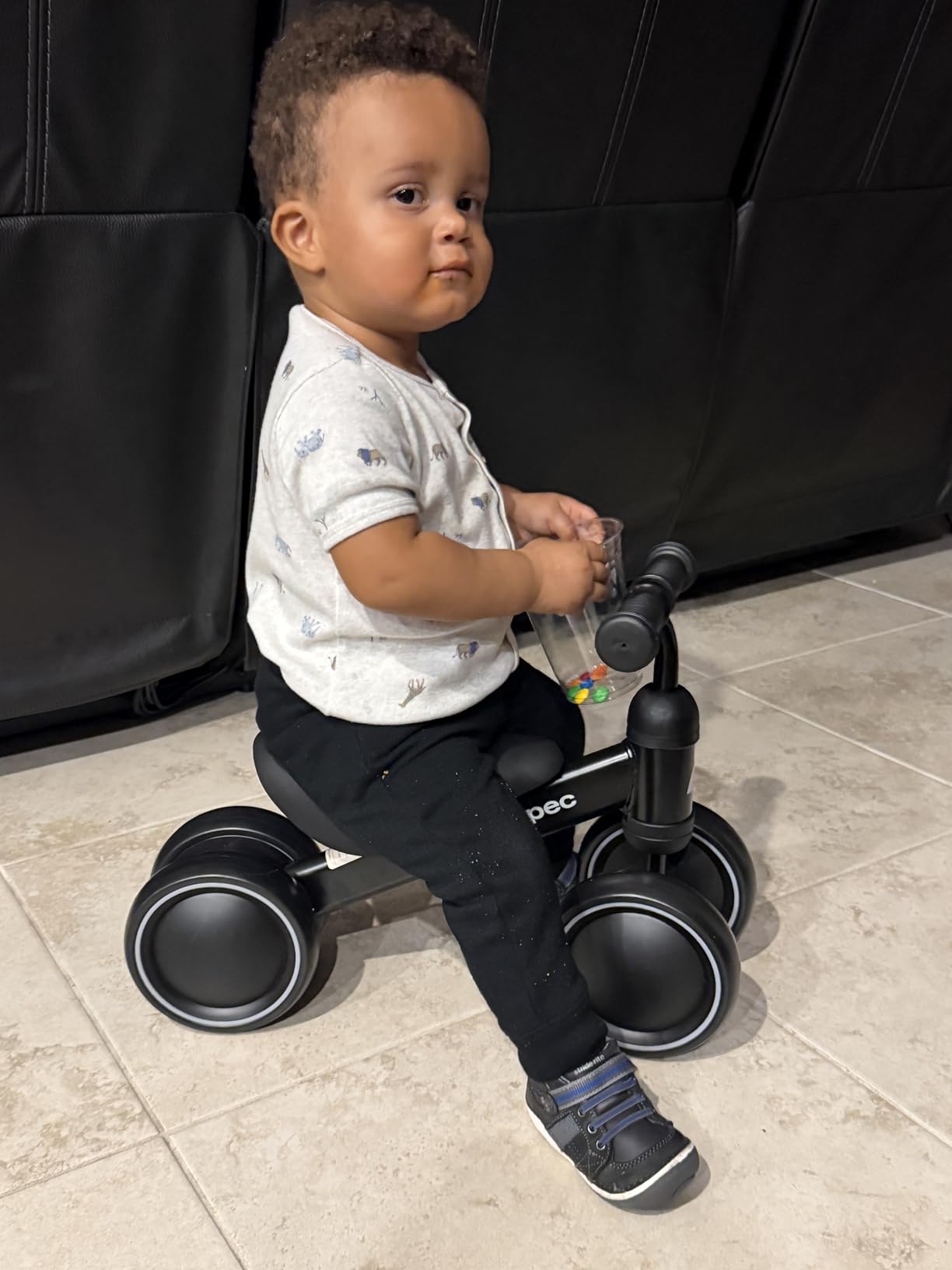 Retrospec Cricket Baby Balance Bike, 4-Wheel Ride-On Toy for Ages 12-24 Months – First Bike & Toddler Bike for 1 Year Old Boys & Girls, First Birthday Gift customer photo 1