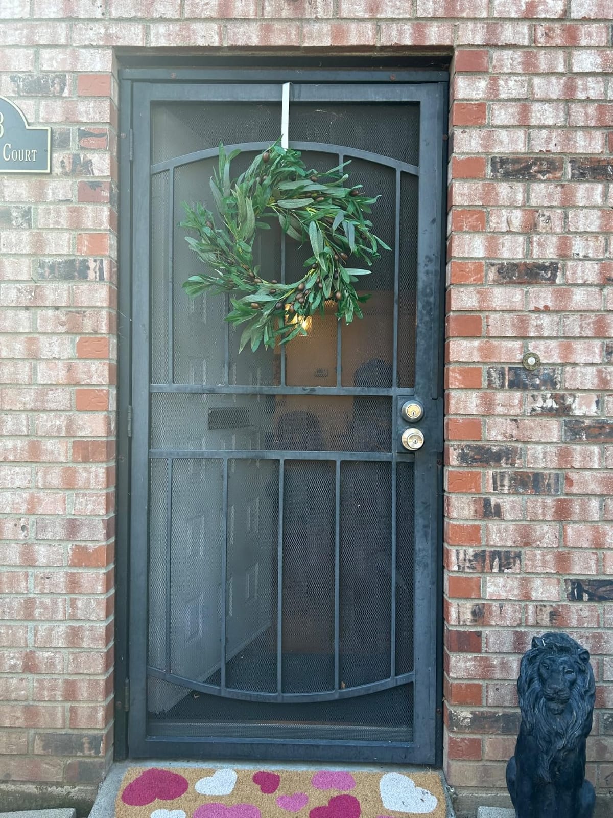 AMF0RESJ Artificial Fall Wreath for Front Door Autumn Wreath for Home Decor customer photo 2