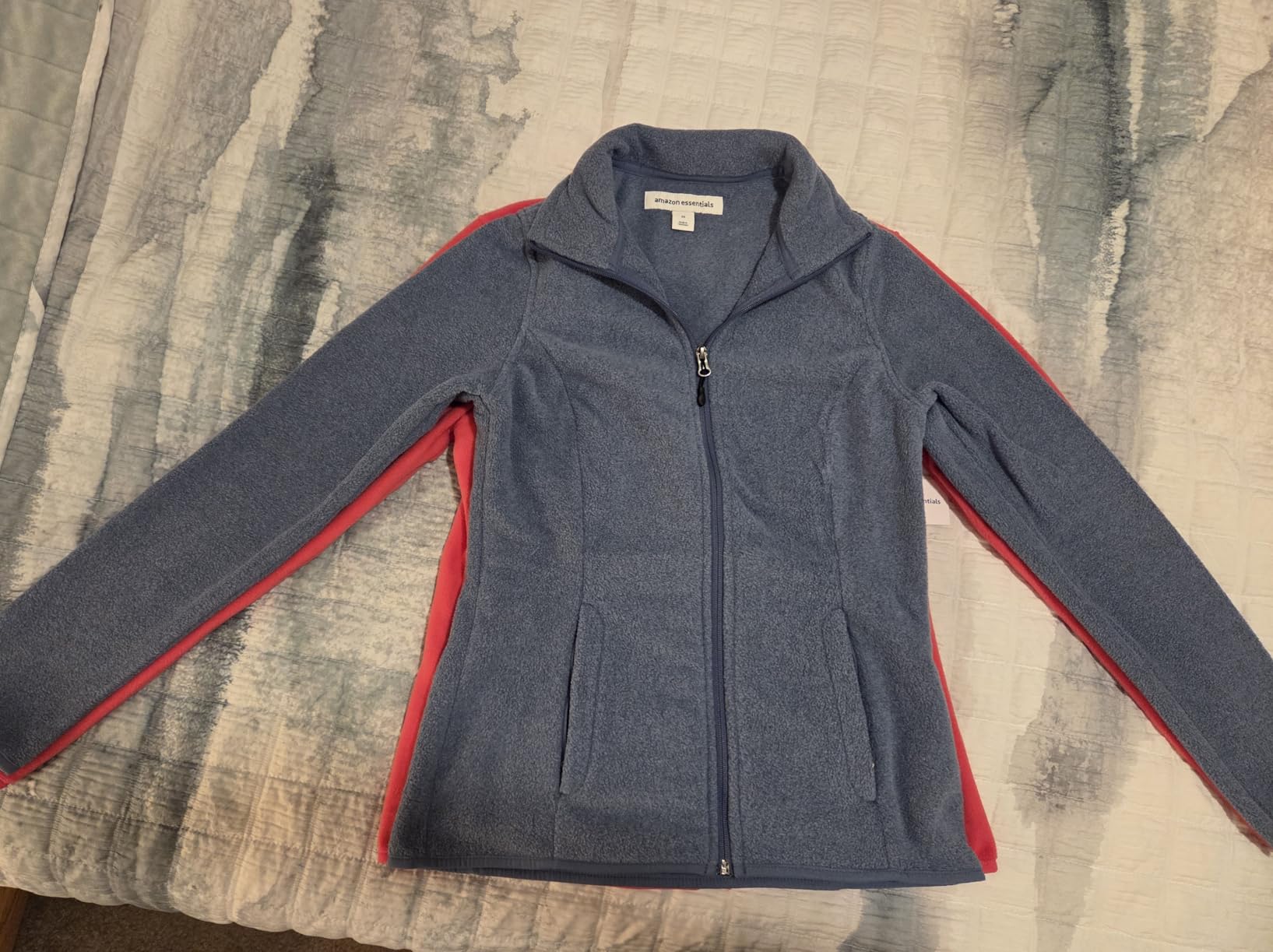 Amazon Essentials Women's Classic-Fit Full-Zip Polar Soft Fleece Jacket, Outerwear Coat with Cuffs (Available in Plus Size) customer photo 2