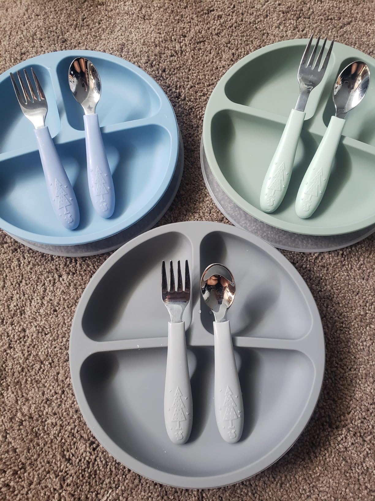 Elk and Friends Baby/Toddler Silverware with Silicone Handles | 6pcs customer photo 2
