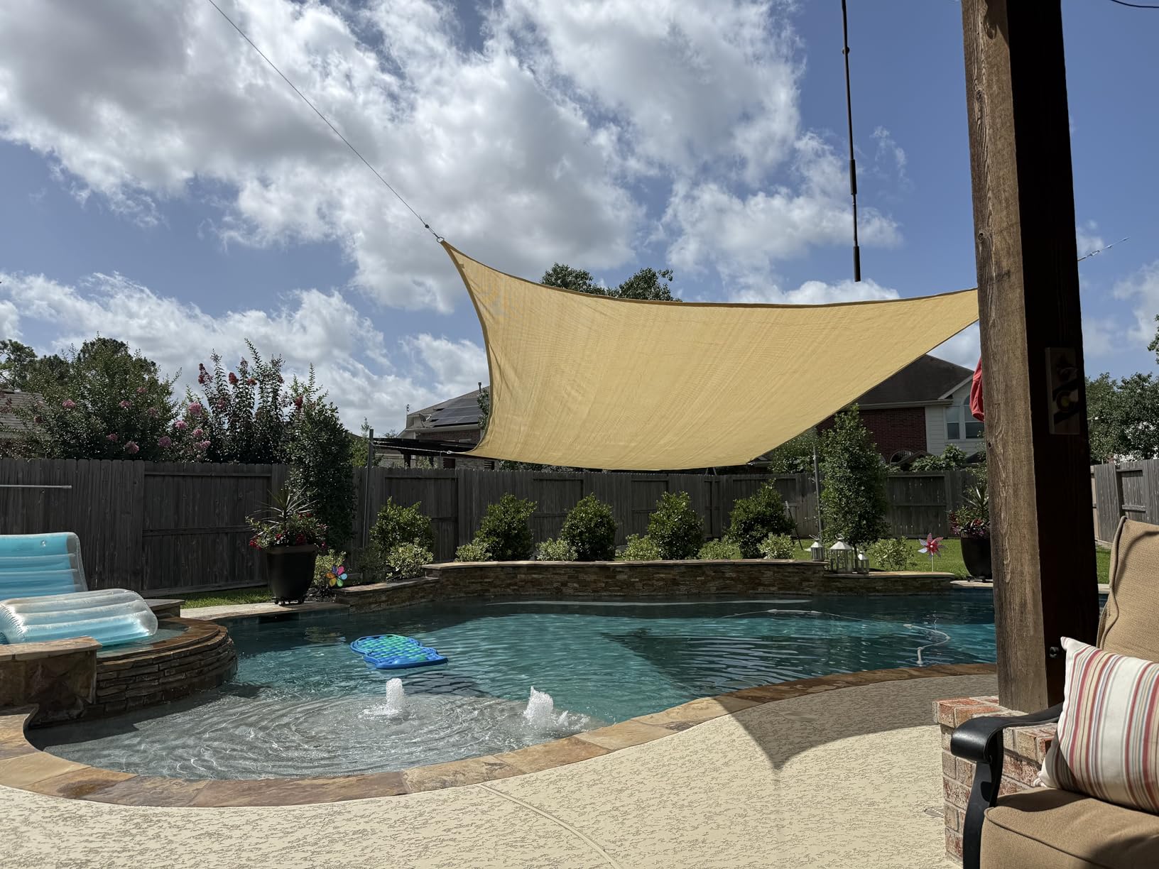 Amagenix 16'X20' Sun Shade Sail Rectangle Curved Edge Sand customer photo 1