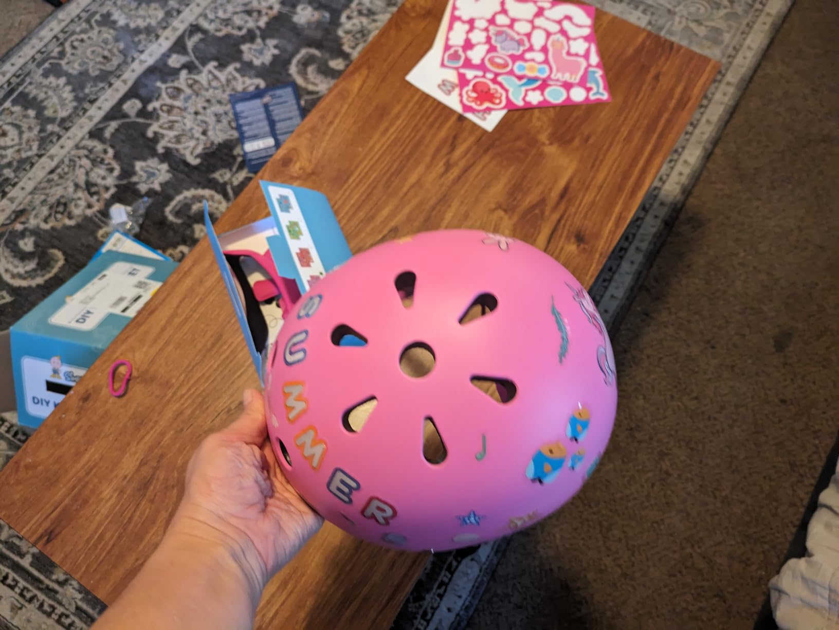 Simply Kids Bike Helmet with DIY Stickers, CPSC & CE Certified - Toddler Helmet for Skateboard Roller-Skating Bicycle Scooter customer photo 1
