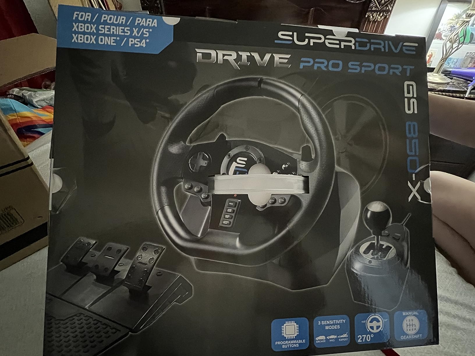 SUBSONIC Racing GS850-X Gaming Steering Wheel PS4 & Xbox Series X/S – 270° customer photo 2