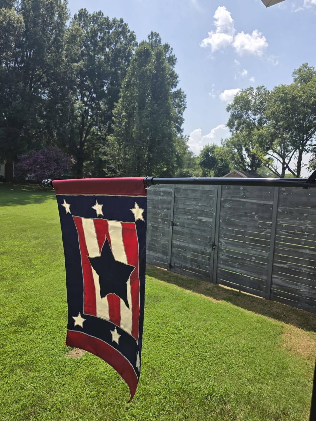 Black Flag Poles for Outside House - 5ft Tangle Free Flag Pole for House,Heavy Duty Metal Flagpole,Outdoor Flagpoles Residential for Porch,Fence (Without Bracket) customer photo 1