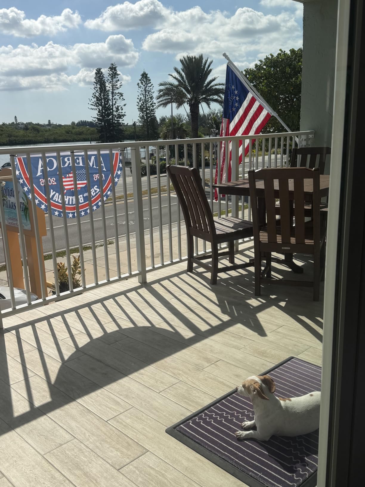 Black Flag Poles for Outside House - 5ft Tangle Free Flag Pole for House,Heavy Duty Metal Flagpole,Outdoor Flagpoles Residential for Porch,Fence (Without Bracket) customer photo 2