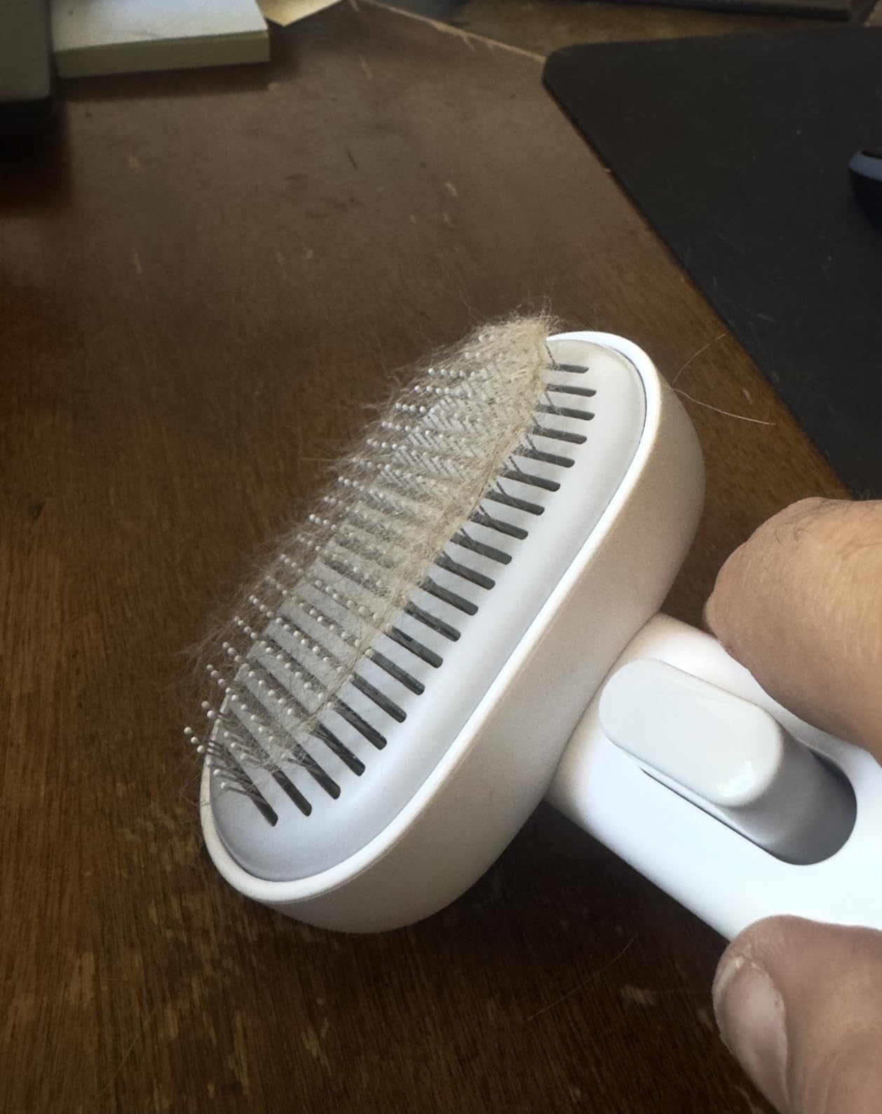 Aumuca Cat Brush for Shedding, Cat Brushes for Indoor Cats, Cat Brush for Long or Short Haired Cats, Cat Grooming Brush Cat Comb for Kitten Rabbit Massage Removes Loose Fur customer photo 2