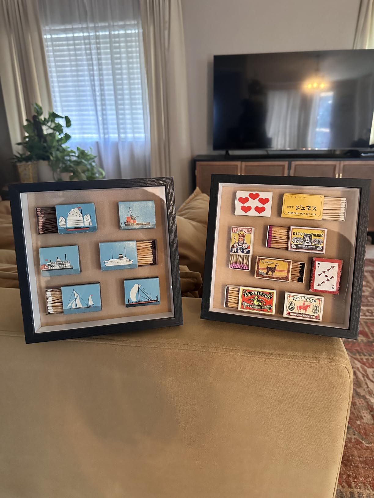 Shadow Box Frame 8x8 with Letter Stickers (White, 8x8) customer photo 1