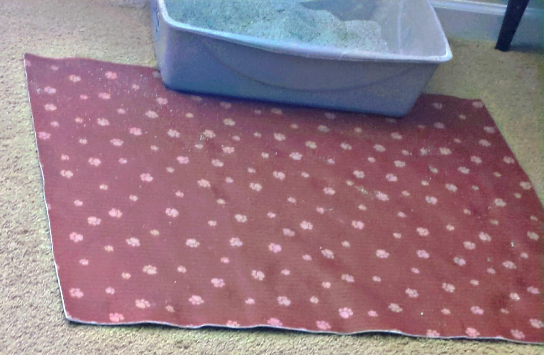 Drymate Cat Litter Box Mat, Litter Trapping Mat, Dark Grey, 28x36 XL customer photo 2