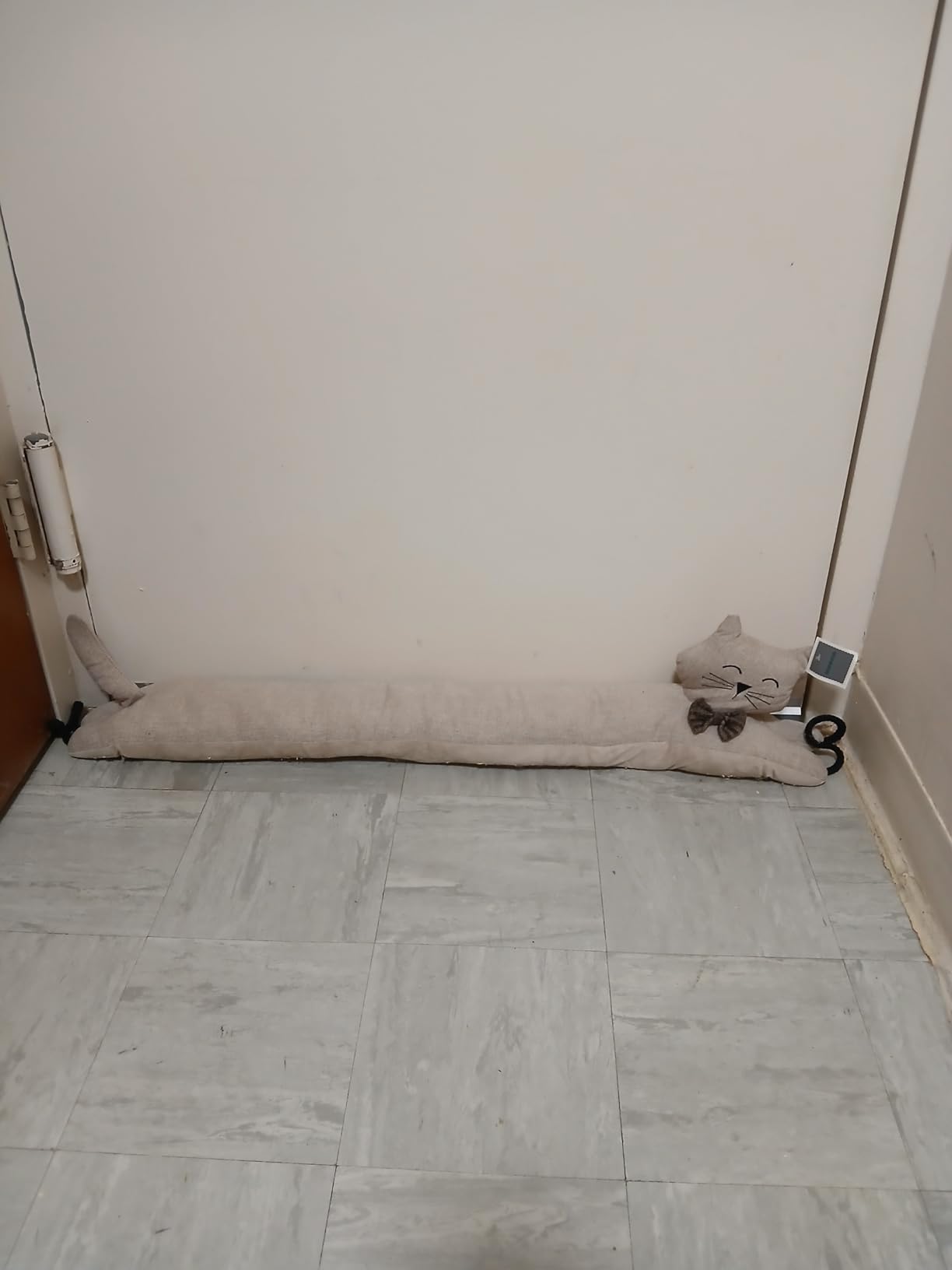Marwood Under Door Draft Stopper Decorative Wind Stopper 36 inch for Door & Window, Weighted Animal Air Draft Stopper for Bottom of Door with Hanging Loops - Brown Dog customer photo 1