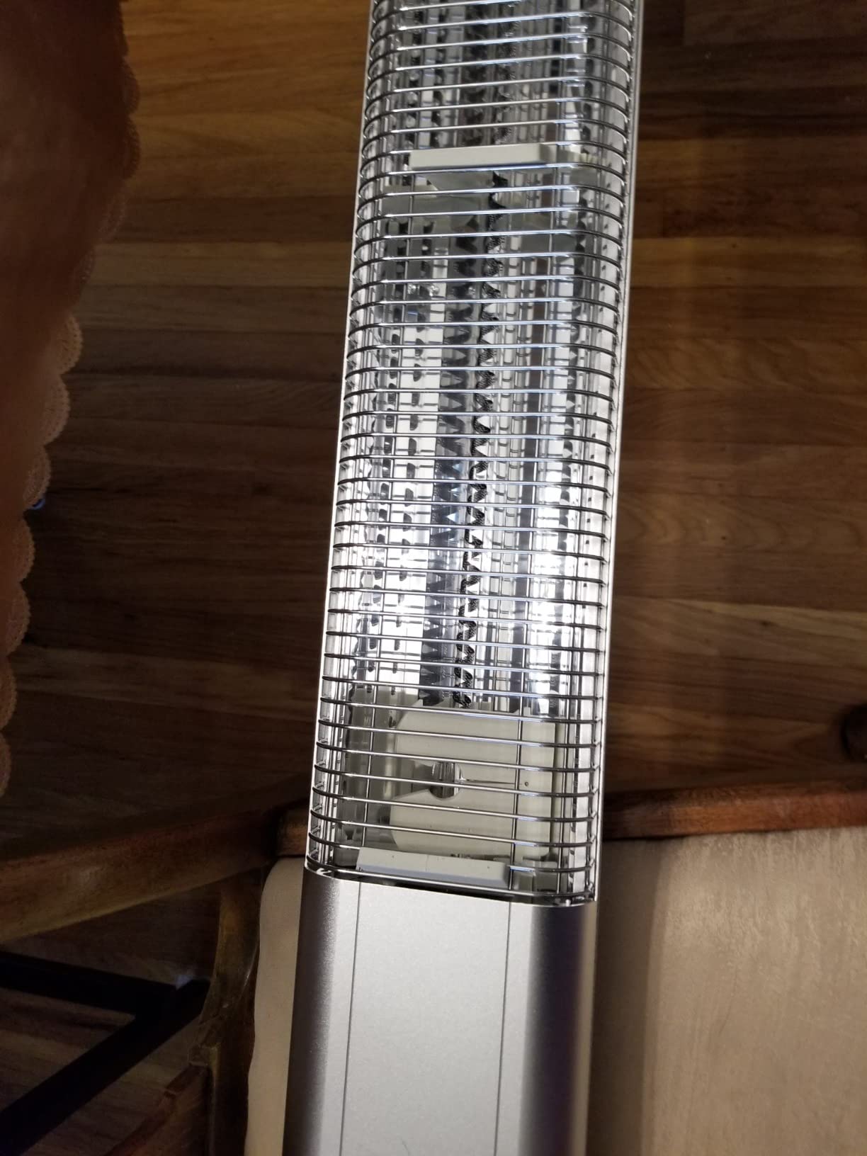SereneLife Infrared Patio Heater, 1500W Electric Standing with Remote Control, IP44 Approved, Odorless, Three Power Settings, Indoor/Outdoor for Restaurant, Backyard, Garage, Decks customer photo 2