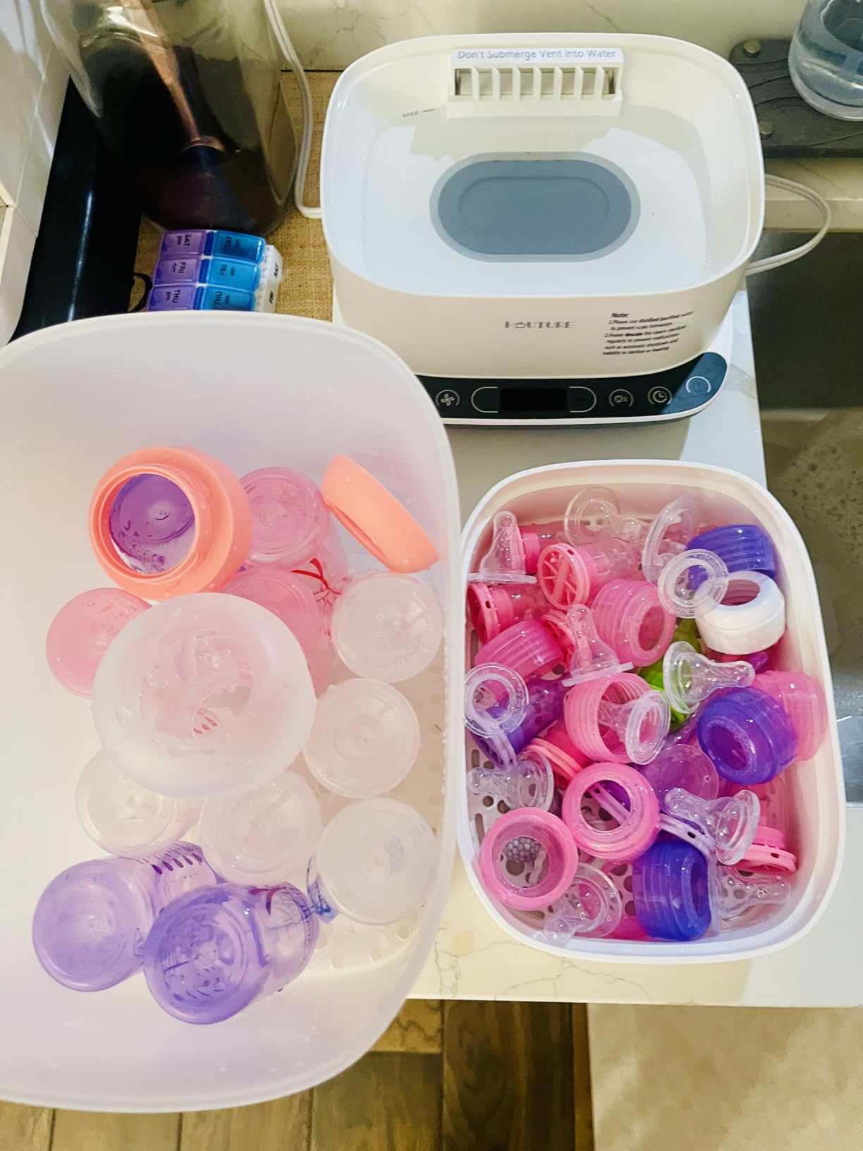 HAUTURE 6-in-1 Baby Bottle Sterilizer and Dryer, Large Capacity customer photo 1