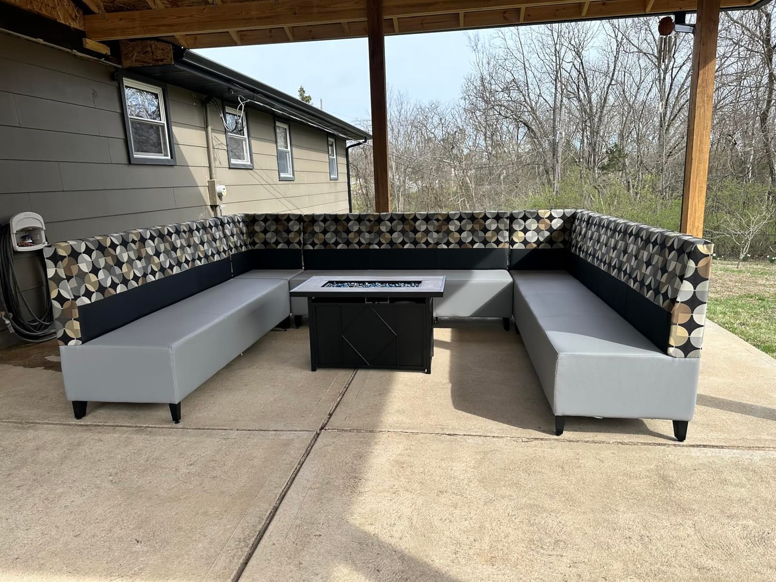 NEVERLAND Pontoon Boat Cover Waterproof Deck Boat Cover 21-24ft Black | 21ft-24ft Long X 104